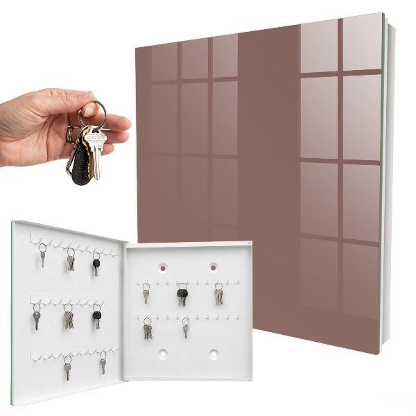 Caja para llaves de color marrón claro