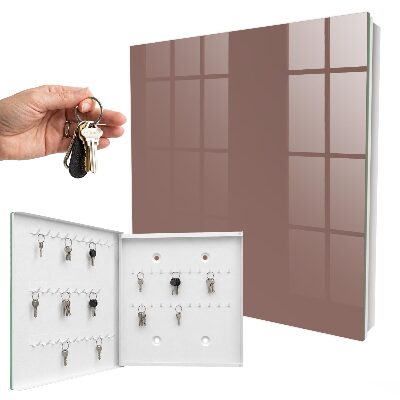 Caja para llaves de color marrón claro