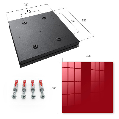 Caja para llaves de color borgoña claro