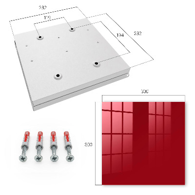 Caja para llaves de color borgoña claro