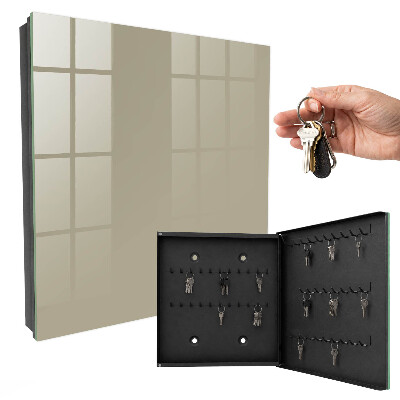Caja para llaves en color crema oscura