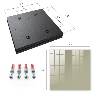 Caja para llaves en color crema oscura