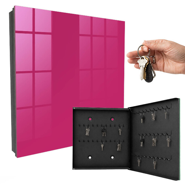 Armario para llaves de color rosa intenso