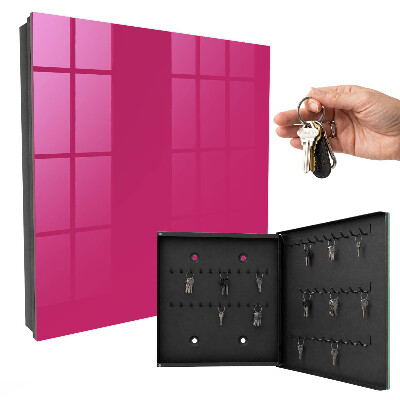 Armario para llaves de color rosa intenso
