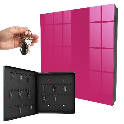 Armario para llaves de color rosa intenso