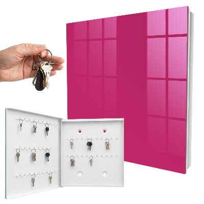 Armario para llaves de color rosa intenso