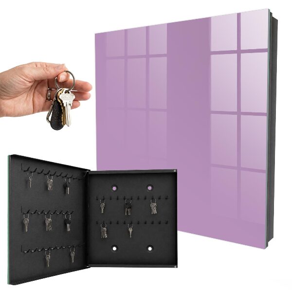 Armario para colgar llaves de color morado claro