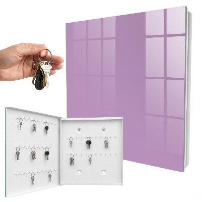 Armario para colgar llaves de color morado claro