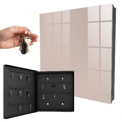 Caja para llaves en color beige cálido y discreto