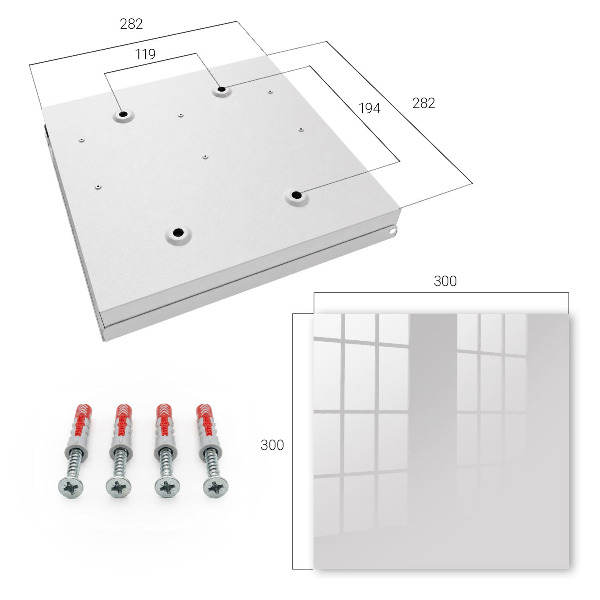 Caja para llaves de color gris