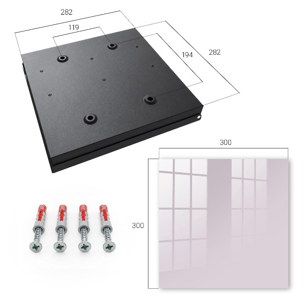 Caja para llaves de color morado claro