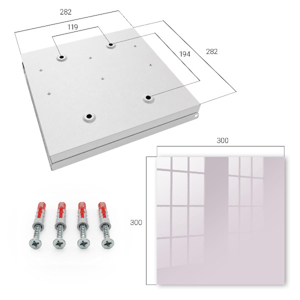 Caja para llaves de color morado claro