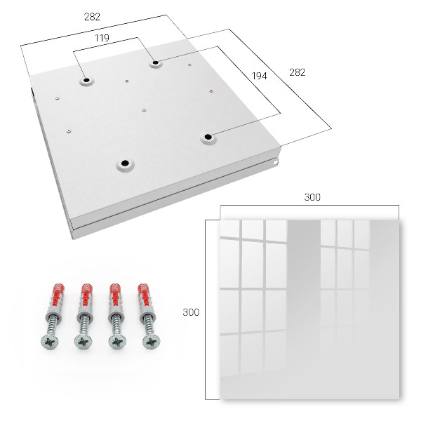 Caja para llaves de color gris