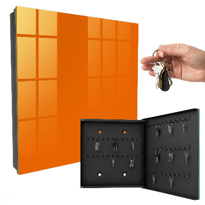 Armario para llaves de color naranja fuerte