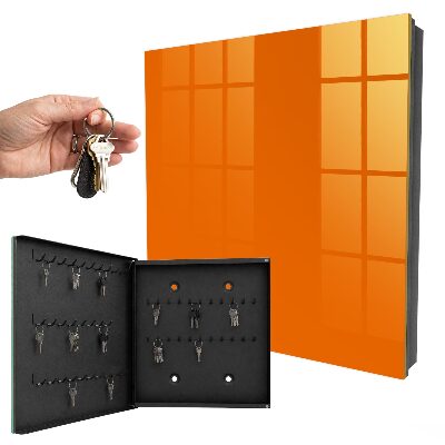 Armario para llaves de color naranja fuerte
