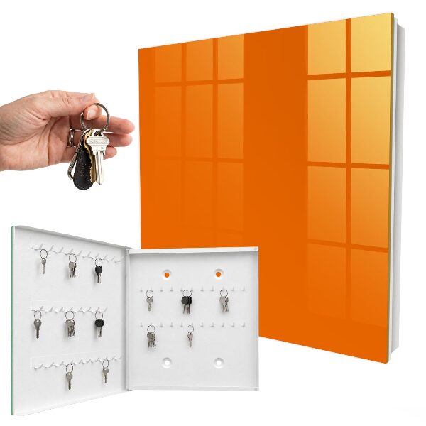 Armario para llaves de color naranja fuerte