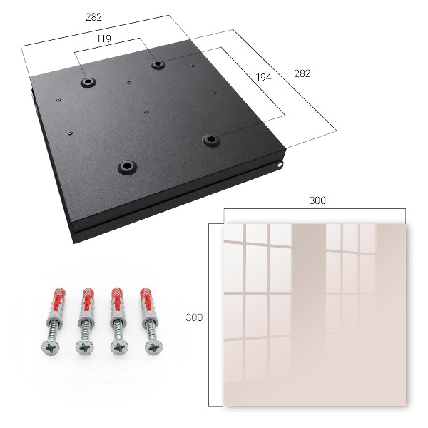Caja para llaves de piedra rosa
