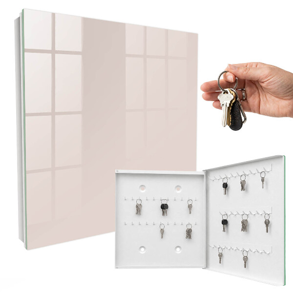 Caja para llaves de piedra rosa