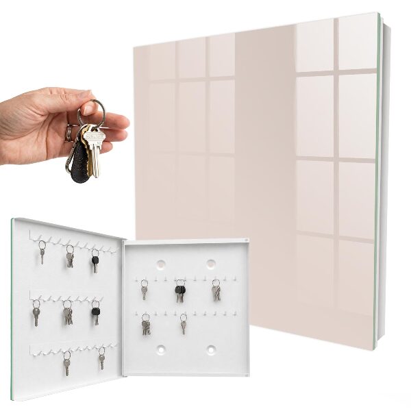 Caja para llaves de piedra rosa