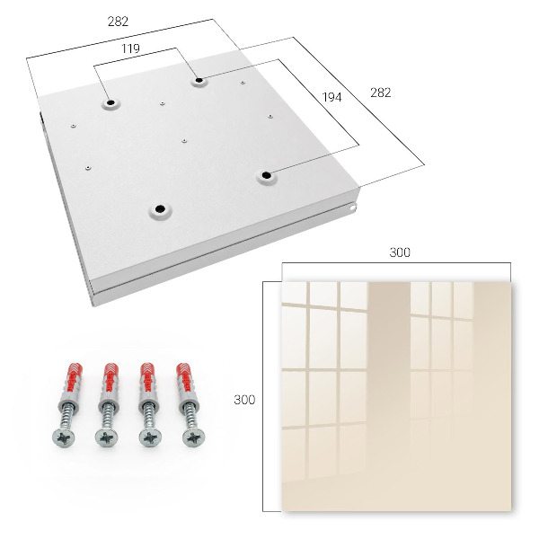 Caja para llaves de piedra clara