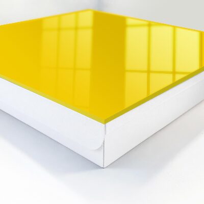 Caja para llaves de color amarillo intenso