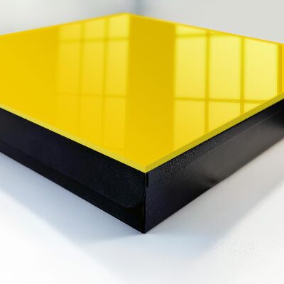 Caja para llaves de color amarillo intenso