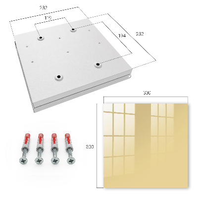 Armario para llaves de color beige amarillento