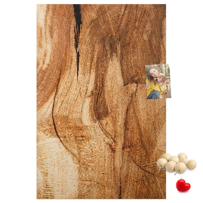 Tablero de corcho para pared Diseño de madera natural en tonos cálidos