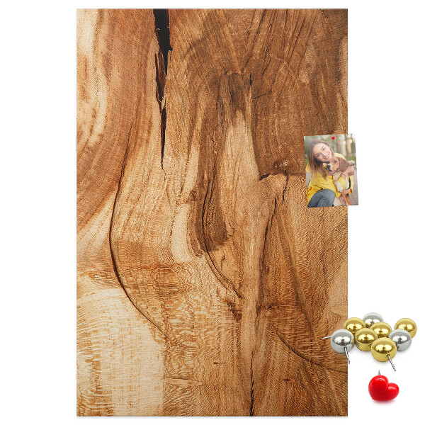 Tablero de corcho para pared Diseño de madera natural en tonos cálidos