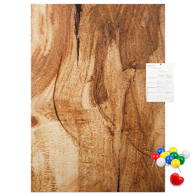 Tablero de corcho para pared Diseño de madera natural en tonos cálidos