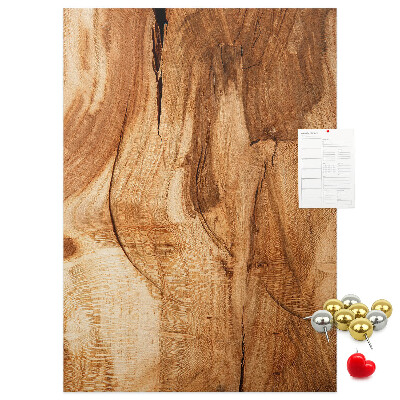 Tablero de corcho para pared Diseño de madera natural en tonos cálidos
