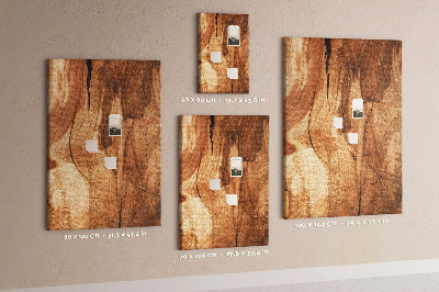 Tablero de corcho para pared Diseño de madera natural en tonos cálidos