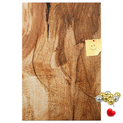 Tablero de corcho para pared Diseño de madera natural en tonos cálidos