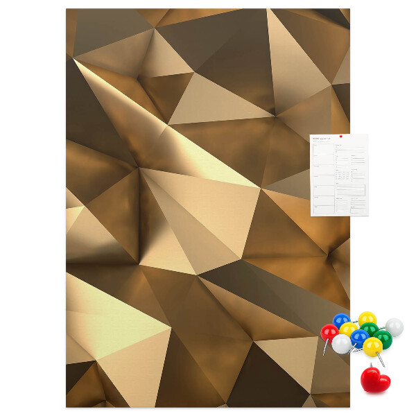 Tablón de corcho Diseños geométricos en tonos marrones