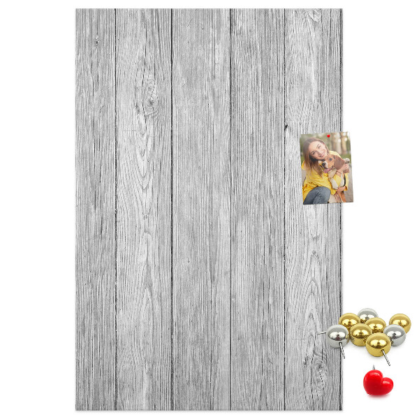 Tablón de corcho Textura de tablas de madera gris para fondo