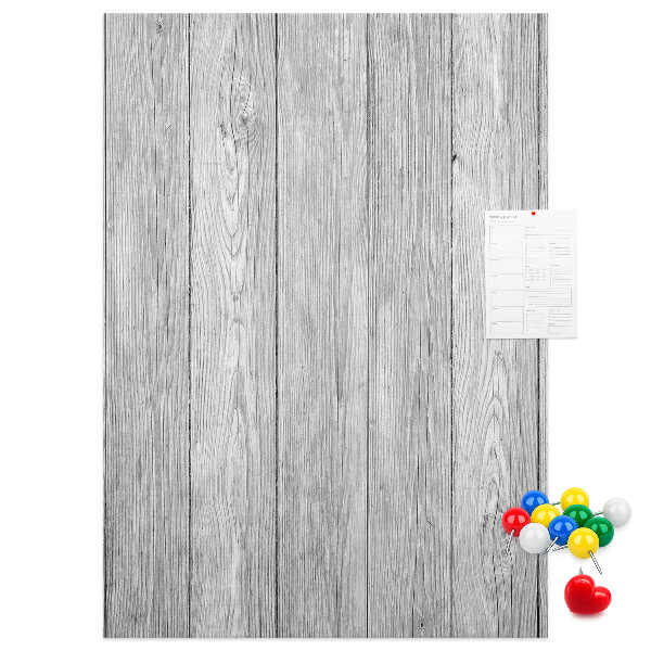Tablón de corcho Textura de tablas de madera gris para fondo