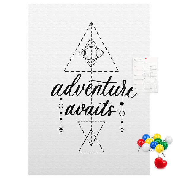 Tablero de corcho Símbolos geométricos de aventura y exploración