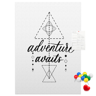 Tablero de corcho Símbolos geométricos de aventura y exploración