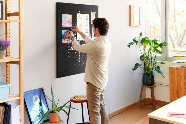 Tablón de corcho Formas geométricas en un estilo minimalista