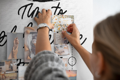 Tablero de corcho para pared Es hora de una aventura con una inscripción inspiradora.