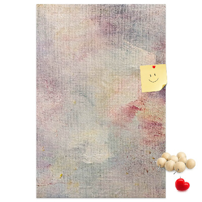 Tablero de corcho Delicadas manchas pastel en el fondo