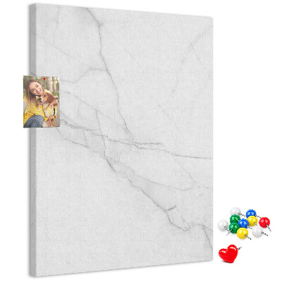 Decoración pizarra de corcho Diseño de mármol en tonos delicados