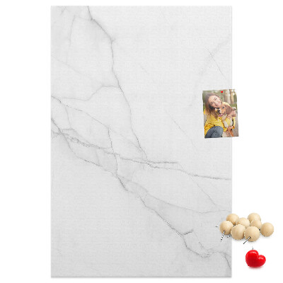 Decoración pizarra de corcho Diseño de mármol en tonos delicados