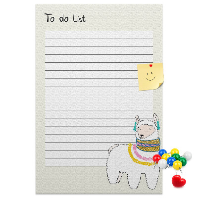 Tablero de corcho Cuaderno colorido con llamas y patrones