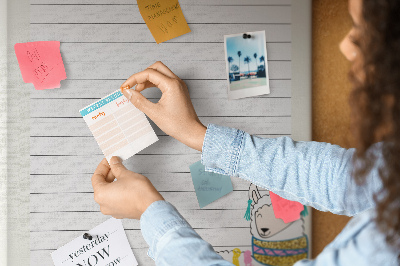 Tablero de corcho Cuaderno colorido con llamas y patrones