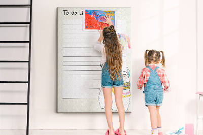 Tablero de corcho Cuaderno colorido con llamas y patrones