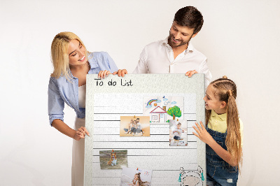 Tablero de corcho Cuaderno colorido con llamas y patrones