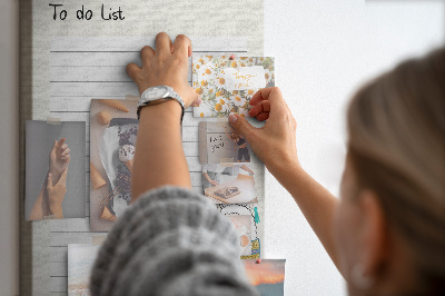 Tablero de corcho Cuaderno colorido con llamas y patrones