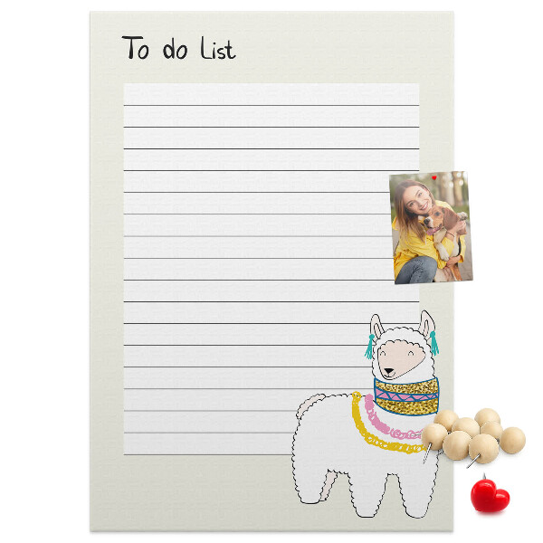Tablero de corcho Cuaderno colorido con llamas y patrones
