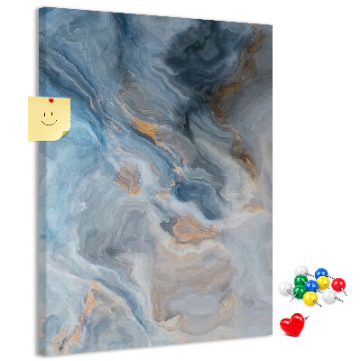 Tablero de corcho para pared Diseño abstracto en tonos azules